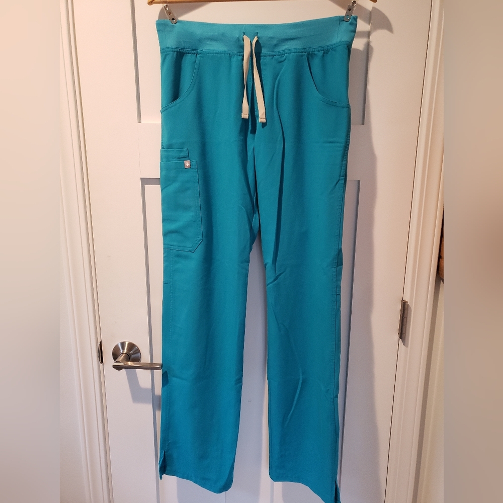 Figs, Teal, Kade Cargo Pants, Small Tall